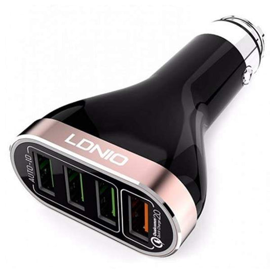 LDNIO USB CAR CHARGER - 4P 6.6A QC