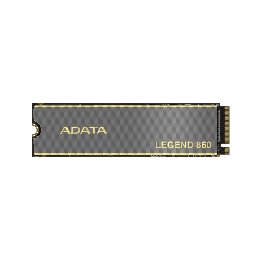 ADATA Legend 860 solid state drive on a transparent background