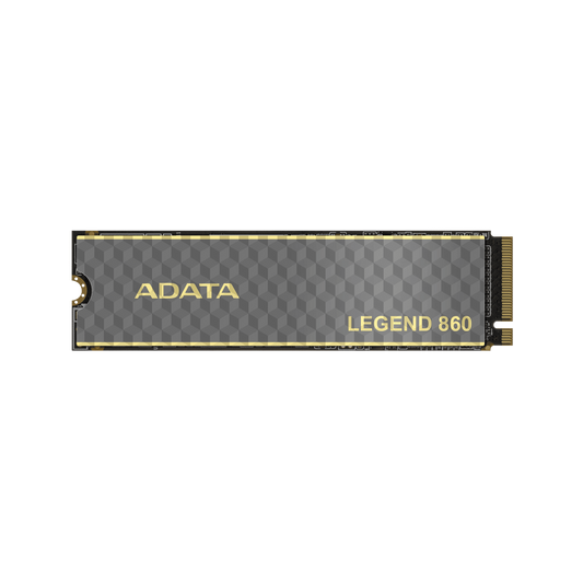 ADATA Legend 860 solid state drive on a transparent background
