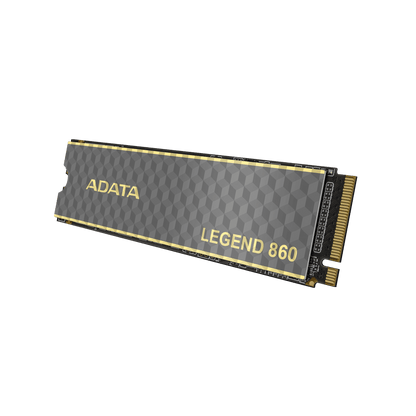 ADATA Legend 860 solid state drive on a transparent background