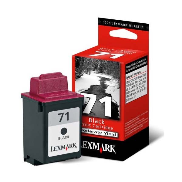 LEXMARK NO 71 MOD. BLK PRINT CARTRIDGE