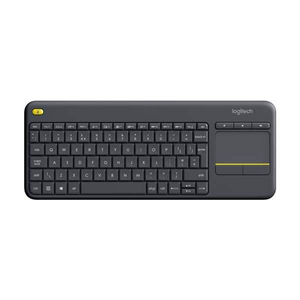 920-007145 - LOGI K400  Wireless Keyboard  Plus Touch (Dark Grey) Unifying  USB receiver