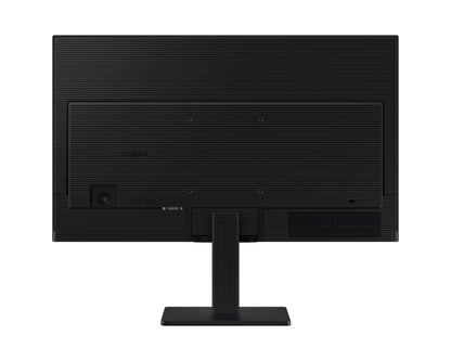 Black computer monitor on a white background