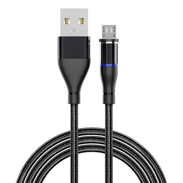 MAGNETIC CHARGING CABLE MICRO USB BLACK