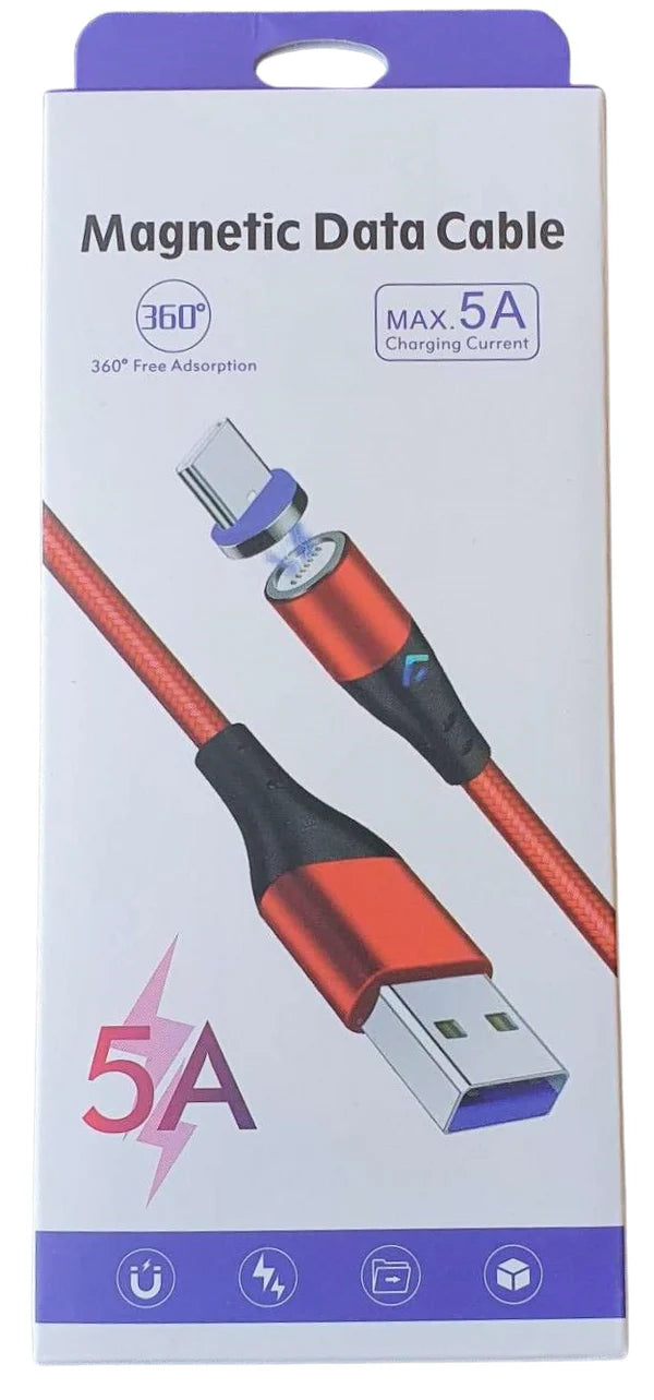 Microworld 3-in-1 Magnetic USB Charging Cable - Black