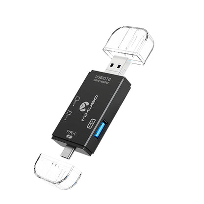 USB/OTG card reader on a white background