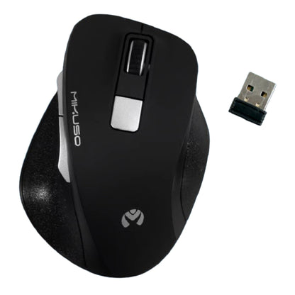 Mikuso MOS-102 Wireless Mouse 6 Button 1600 DPI – 2.4GHz USB, Ergonomic Design