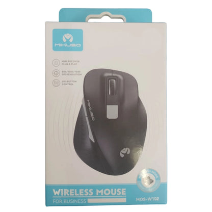 Mikuso MOS-102 Wireless Mouse 6 Button 1600 DPI – 2.4GHz USB, Ergonomic Design