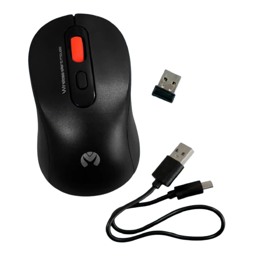 Mikuso MOW-W115 Wireless Mouse Bluetooth + 2.4GHz – Rechargeable USB-C, 1600 DPI