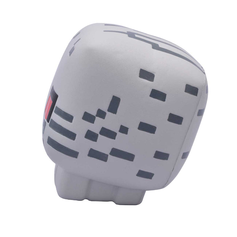Minecraft Mega Squishme Ghast Gray pixelated character on a white background