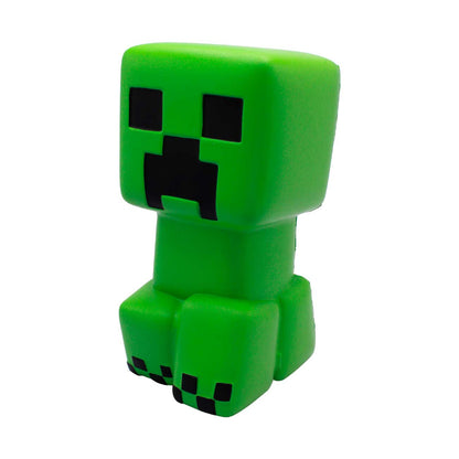 Green Minecraft Creeper Mighty Mega Squishme on a white background