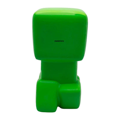 Rear view of the Green Minecraft Creeper Mighty Mega Squishme on a white background