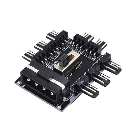MOLEX TO 8  X FAN + SPEED SELECTOR