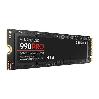 SAMSUNG MZ-V9P4T0BW 990 PRO 4 TB NVMe SSD - Read Speed up to 7450 MB/s; Write Speed to up 6900 MB/s; Random Read up to 1400000 I