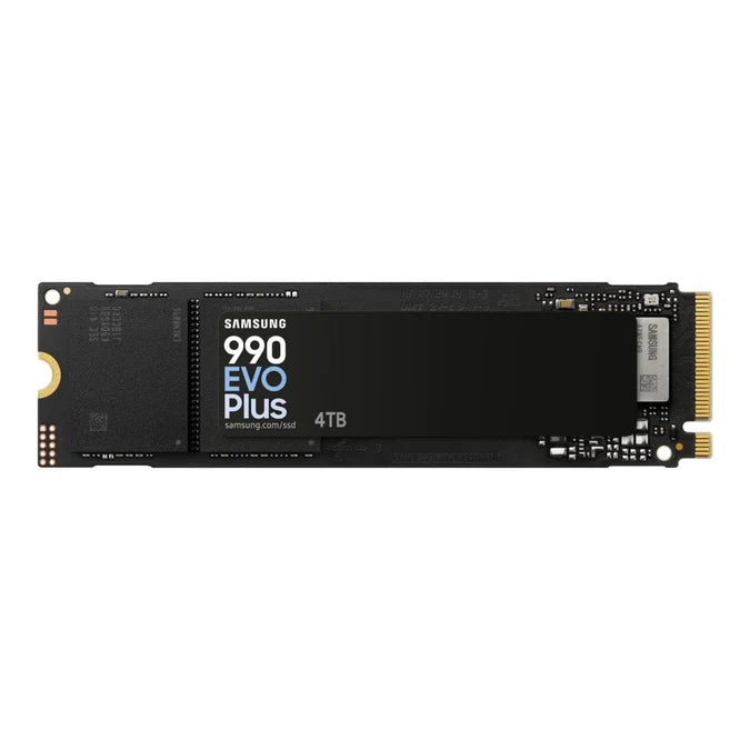 SAMSUNG MZ-V9S4T0BW 990 EVO Plus 4TB NVMe SSD - Read Speed up to 7250 MB/s; Write Speed to up 6300 MB/s; Random Read up to 1 050