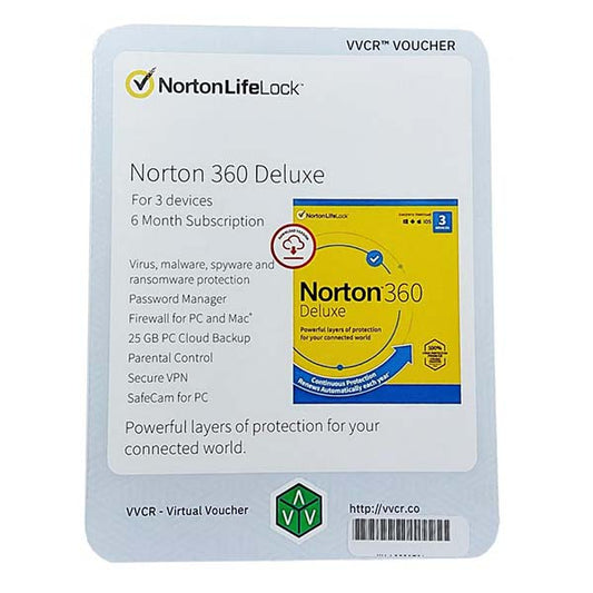 NORTON 360 DELUXE 3DEVICE 6MONTHS