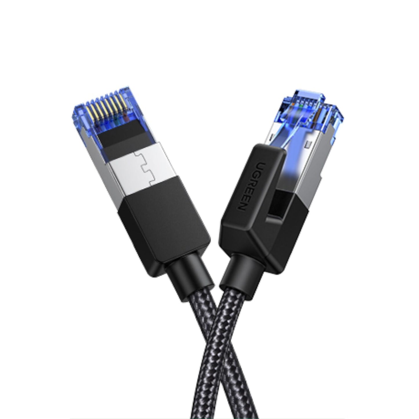 UGREEN Cat8 Nylon Braided Ethernet Cable - 40Gbps with Modular Plugs - 1m