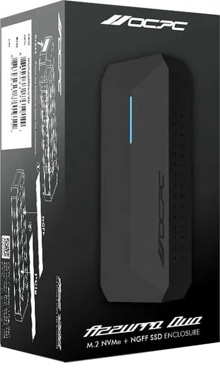 OCPC OCAZZM2ECSD Azzurro Duo M.2 SSD USB-C Enclosure – Dual NVMe