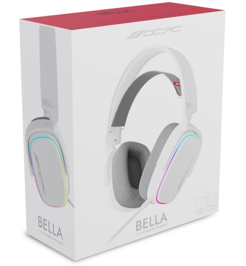 OCPC BELLA GAMING HEADSET 7.1 WHITE