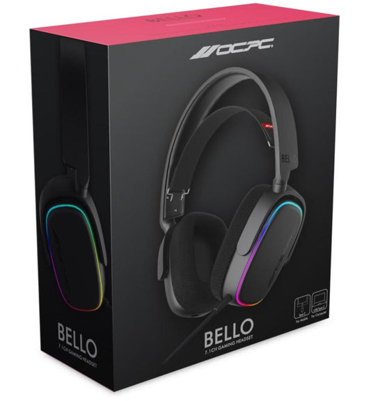 OCPC BELLO GAMING HEADSET 7.1 BLACK