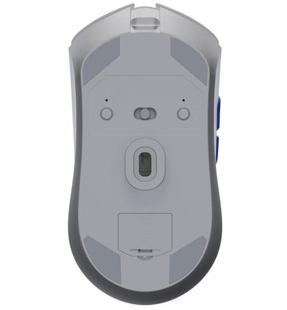 OCPC 3-in-1 Wireless Gaming Mouse bottom view with sensor and glide feet