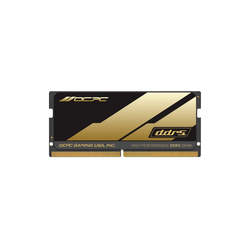 DDR5 RAM module with OCPC branding on a white background