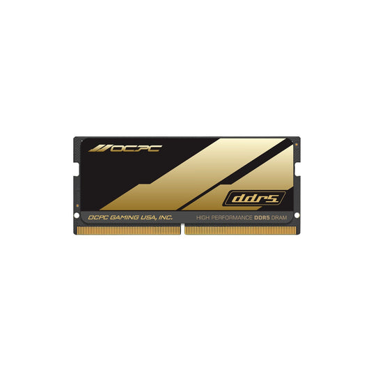 DDR5 RAM module with OCPC branding on a white background
