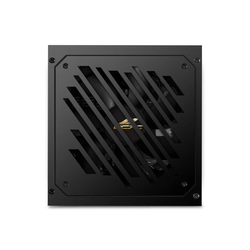 OCPC BZ550 550W Black square power supply unit with brand logo on a white background