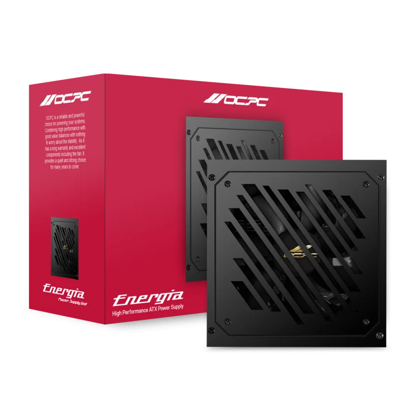 OCPC BZ650 650W 80+ Bronze Power Supply – Non-Modular, ATX, Dual EPS, 120mm Fan