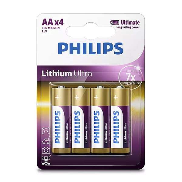 PHILIPS LITHIUM ULTRA AA 4-BLISTER