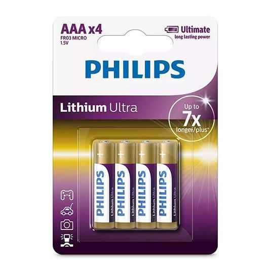 PHILIPS LITHIUM ULTRA AAA 4-BLISTER