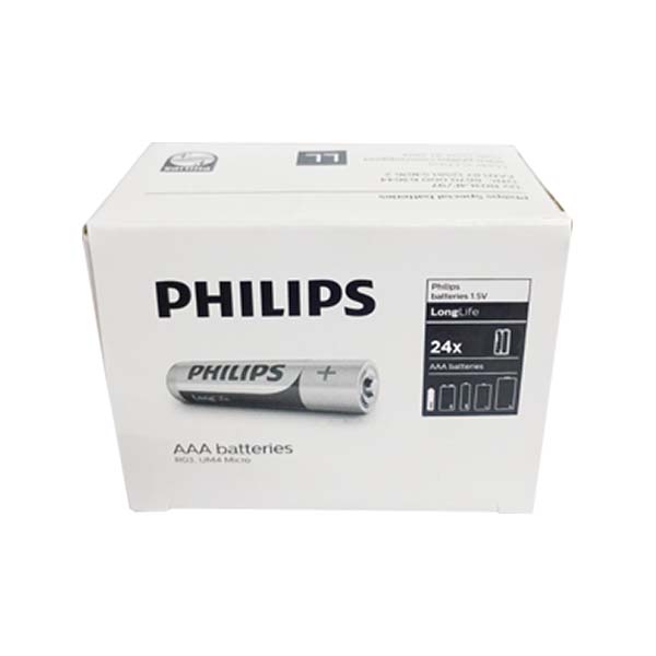 Philips Long Life 24 x AAA 2 Battery Pack - Family Pack