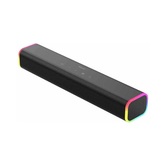 Right Angled view of the Philips TAB3100 Black 2.0ch soundbar with RGB lighting