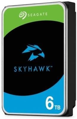 Seagate Skyhawk ST6000VX009 6TB 3.5'' HDD Surveillance Drives; SATA 6GB/s Interface; 8+ Bays Supported; MTBF: 1M Hr's; Camera's