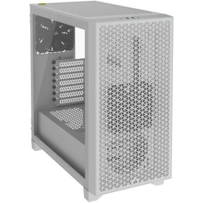 3000D AIRFLOW White Mid-Tower PC Case; 2x 3.5'' |  2x 2.5'' Drive Bays; Up to 360mm Radiator compatible; 2x 120mm fan incl