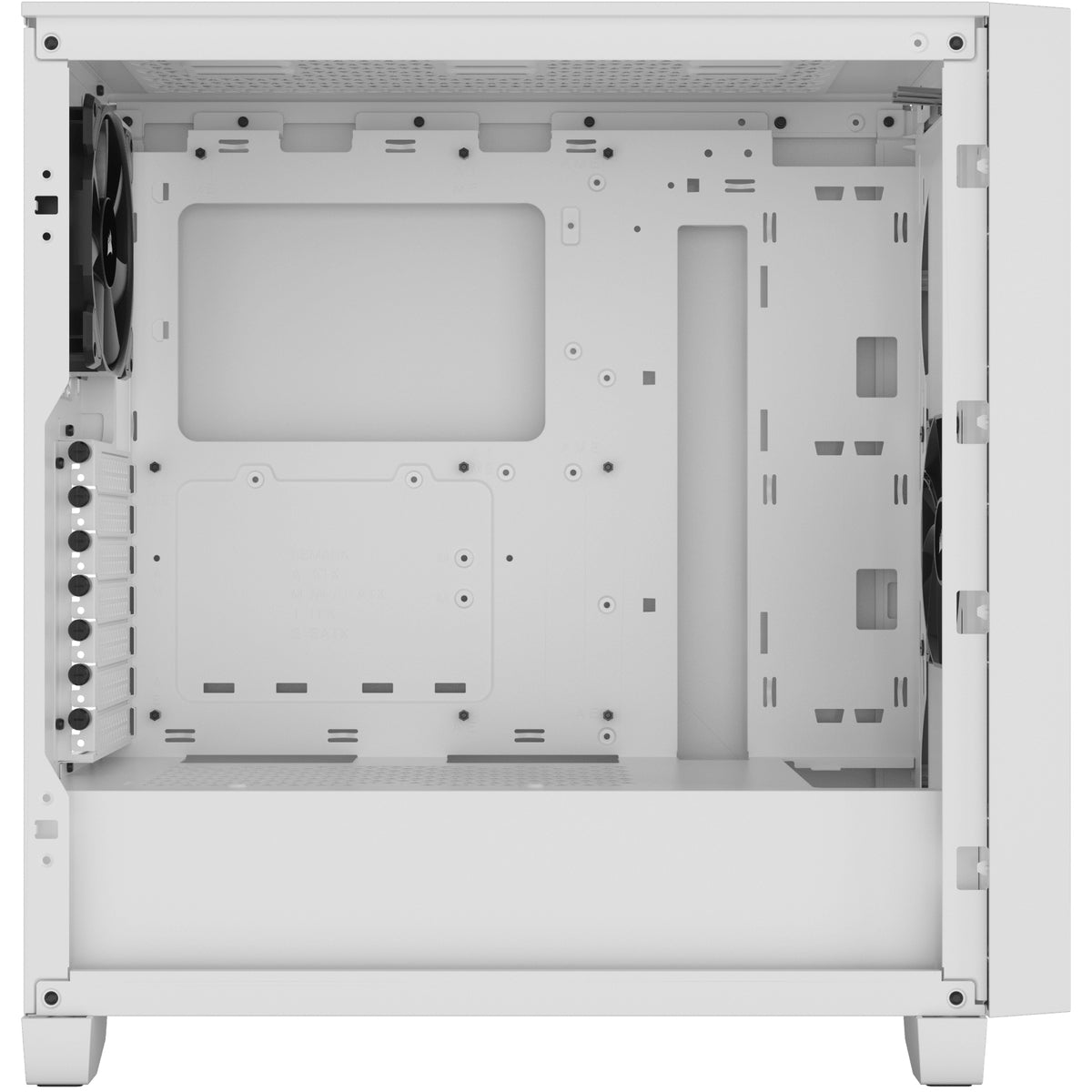 3000D AIRFLOW White Mid-Tower PC Case; 2x 3.5'' |  2x 2.5'' Drive Bays; Up to 360mm Radiator compatible; 2x 120mm fan incl