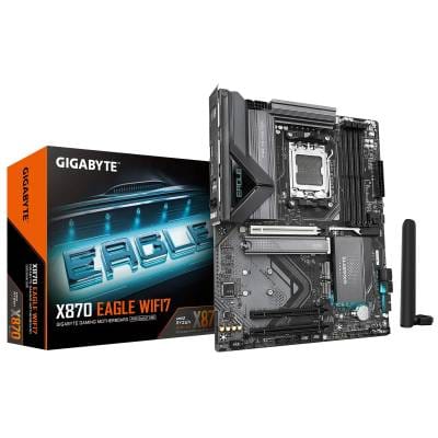 GIGABYTE AMD X870 Chipset for AMD AM5; 4x DDR5; 3x M2; HDMI/2 x USB4® USB Type-C®; ATX.