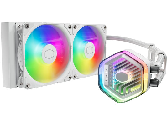 Cooler Master MasterLiquid 240 ATMOS White AIO Liquid Cooler White