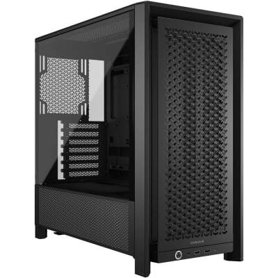 FRAME 4000D Black Mid-Tower PC Case; 2x 3.5'' |  2x 2.5'' Drive Bays; Up to 360mm Radiator compatible; No Fans