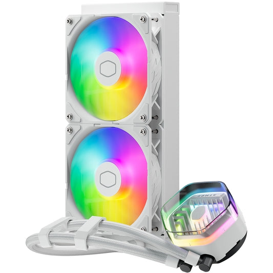 Cooler Master MasterLiquid 240 ATMOS White AIO Liquid Cooler White