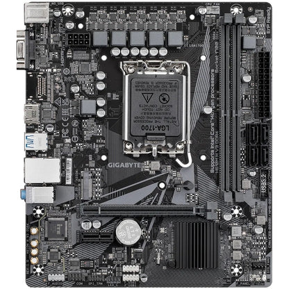 GIGABYTE Motherboard Intel® H610 Chipset for LGA 1700; 2x DDR4; 1x M2; D-Sub/HDMI; mATX