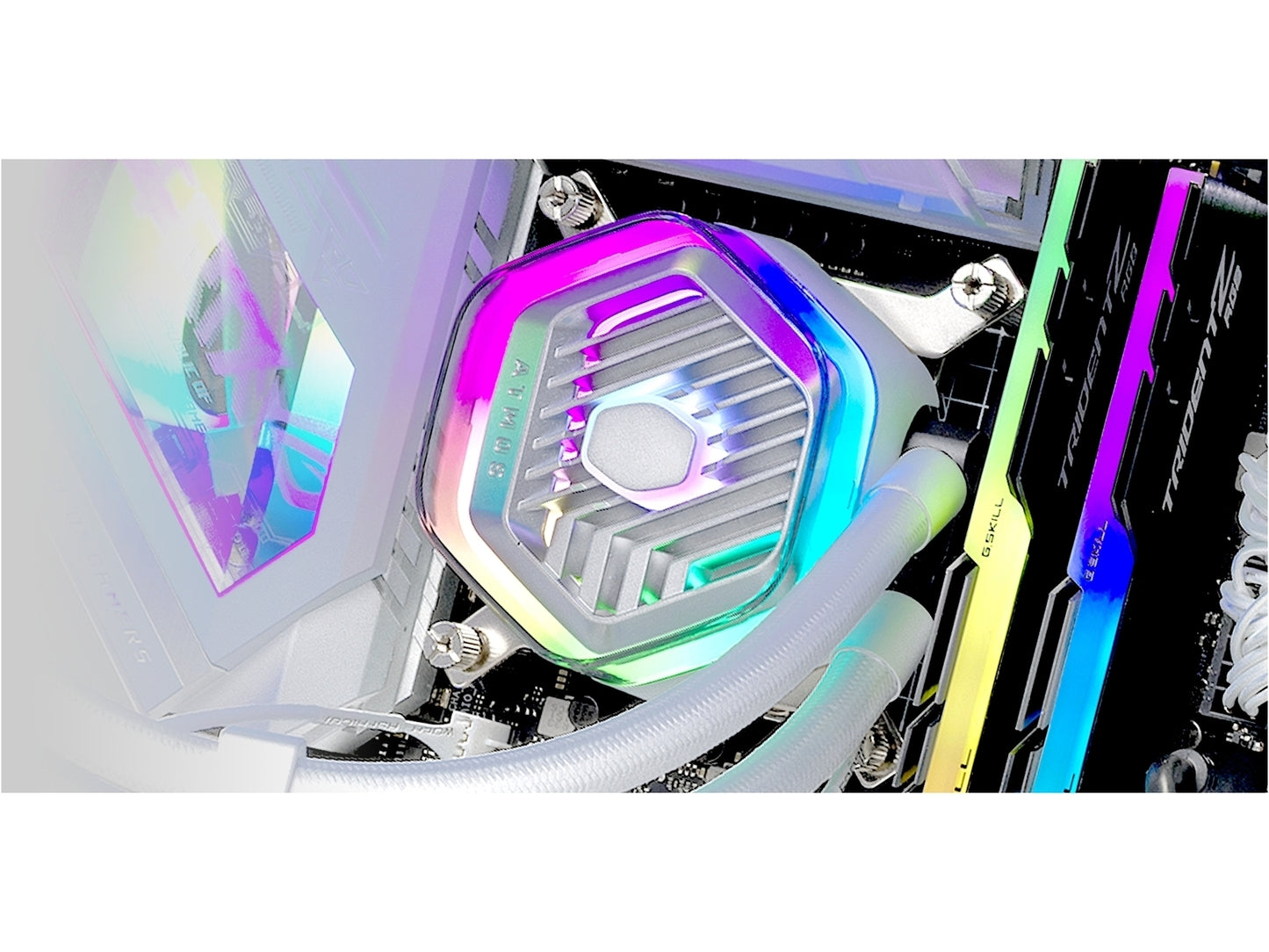 Cooler Master MasterLiquid 240 ATMOS White AIO Liquid Cooler White