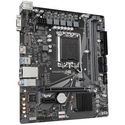 GIGABYTE Motherboard Intel® H610 Chipset for LGA 1700; 2x DDR4; 1x M2; D-Sub/HDMI; mATX
