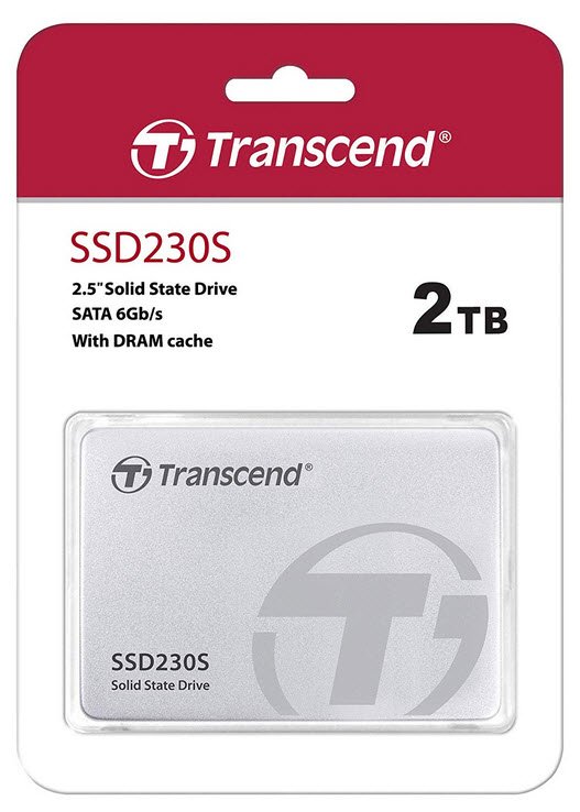 TRANSCEND 2 TB SSD230S 2.5'' SSD DRIVE- SATA III 3D TLC with DRAM cache - 560MB/s Read 520MB/s Write - 1120 TBW