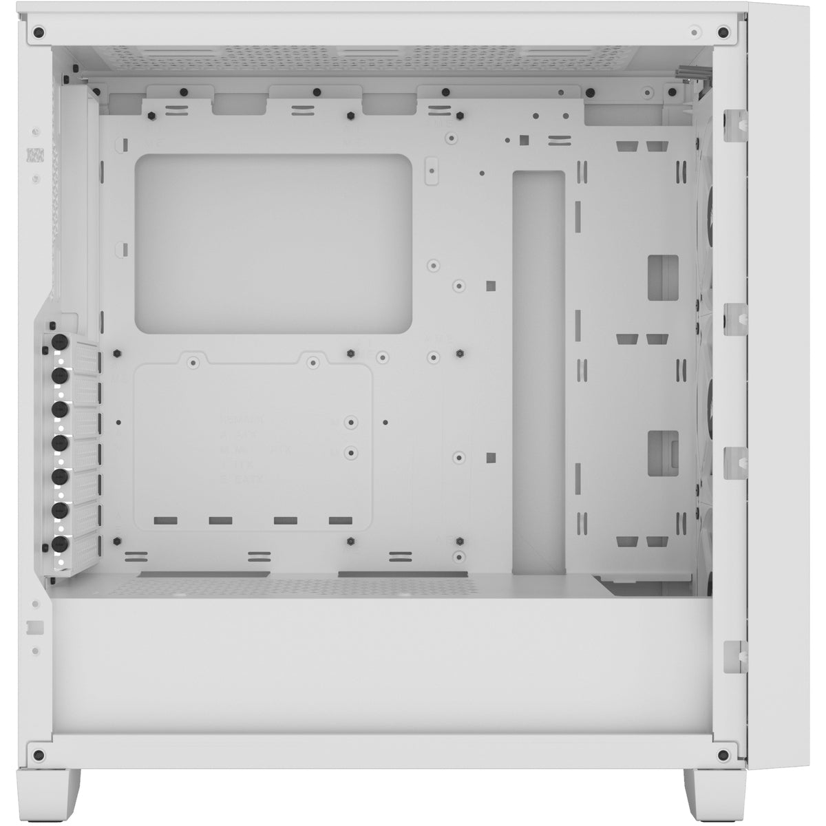 3000D RGB AIRFLOW White Mid-Tower PC Case; 2x 3.5'' |  2x 2.5'' Drive Bays; Up to 360mm Radiator compatible; 3x 120mm fan incl