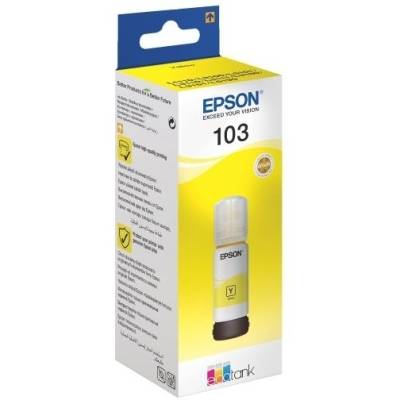 Epson 103 Ecotank Yellow ink bottle. 7500 pages @ 5% coverage. .