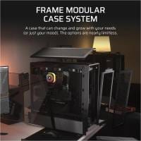 FRAME 4000D Black Mid-Tower PC Case; 2x 3.5'' |  2x 2.5'' Drive Bays; Up to 360mm Radiator compatible; No Fans