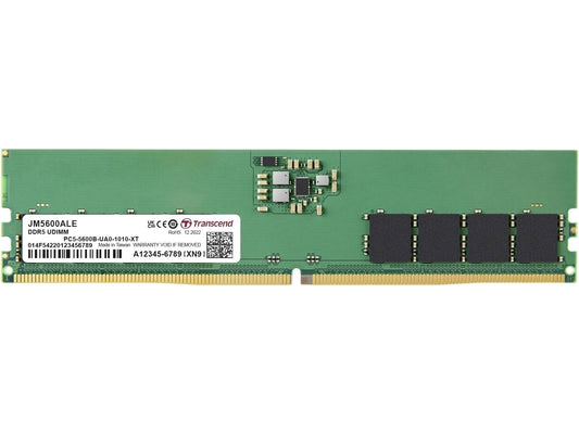 TRANSCEND JET MEMORY 16GB DDR5-5600 UNBUFFERED DESKTOP LONG DIMM 1RX8 CL46  (2Gx8)x8