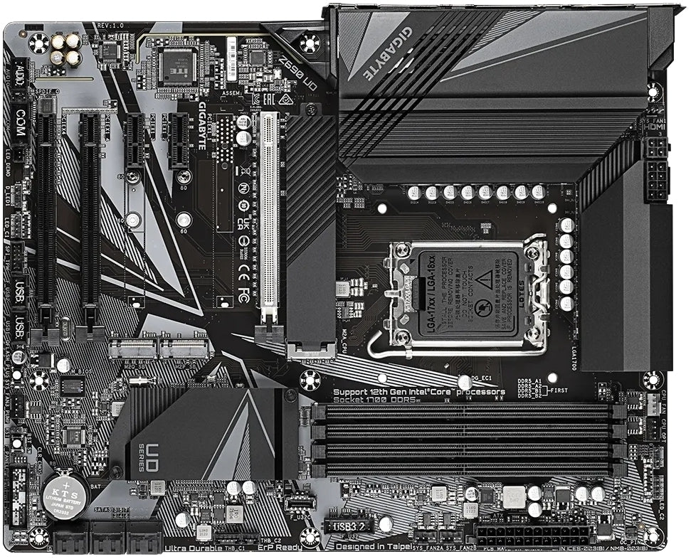 GIGABYTE Motherboard Intel® Z790 Chipset for LGA 1700; 4x DDR5; 3x M2 G4; HDMI/DP; ATX.