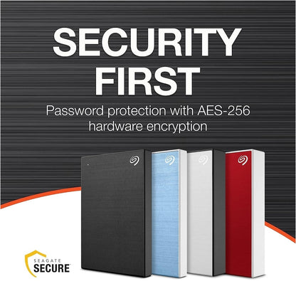 Seagate STKZ5000400 One Touch 5TB; 2.5''; USB 3.0; External HDD - Black; Includes Seagate Rescue data recovery service; 3 Year W